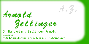 arnold zellinger business card